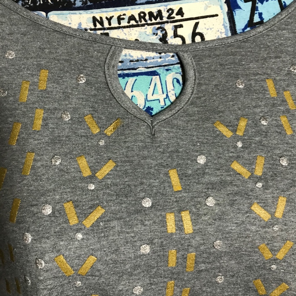 NWT Just My Size Women’s Sparkly Gray Shirt 4X - Picture 7 of 13